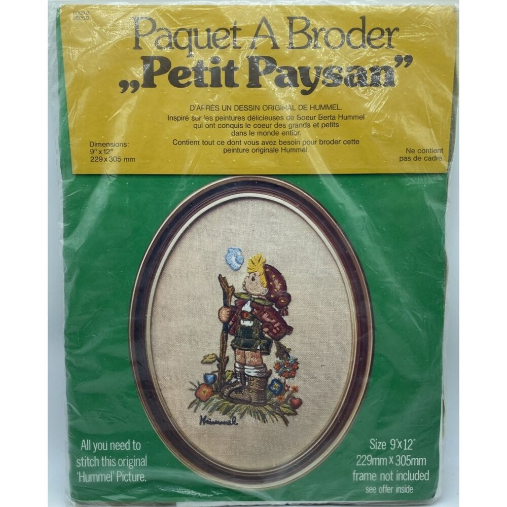 Hummel Peasant Boy Needlecraft Kit 9 X 12 inch National Paragon Corp 85060